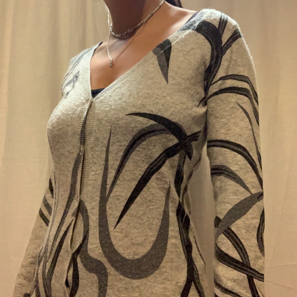 Gray Cardigan Dress